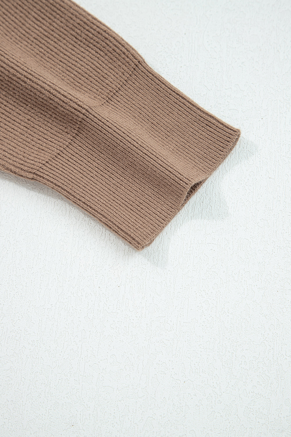 Jet Stream Leopard Print Color Block Patchwork Sleeve V Neck Sweater