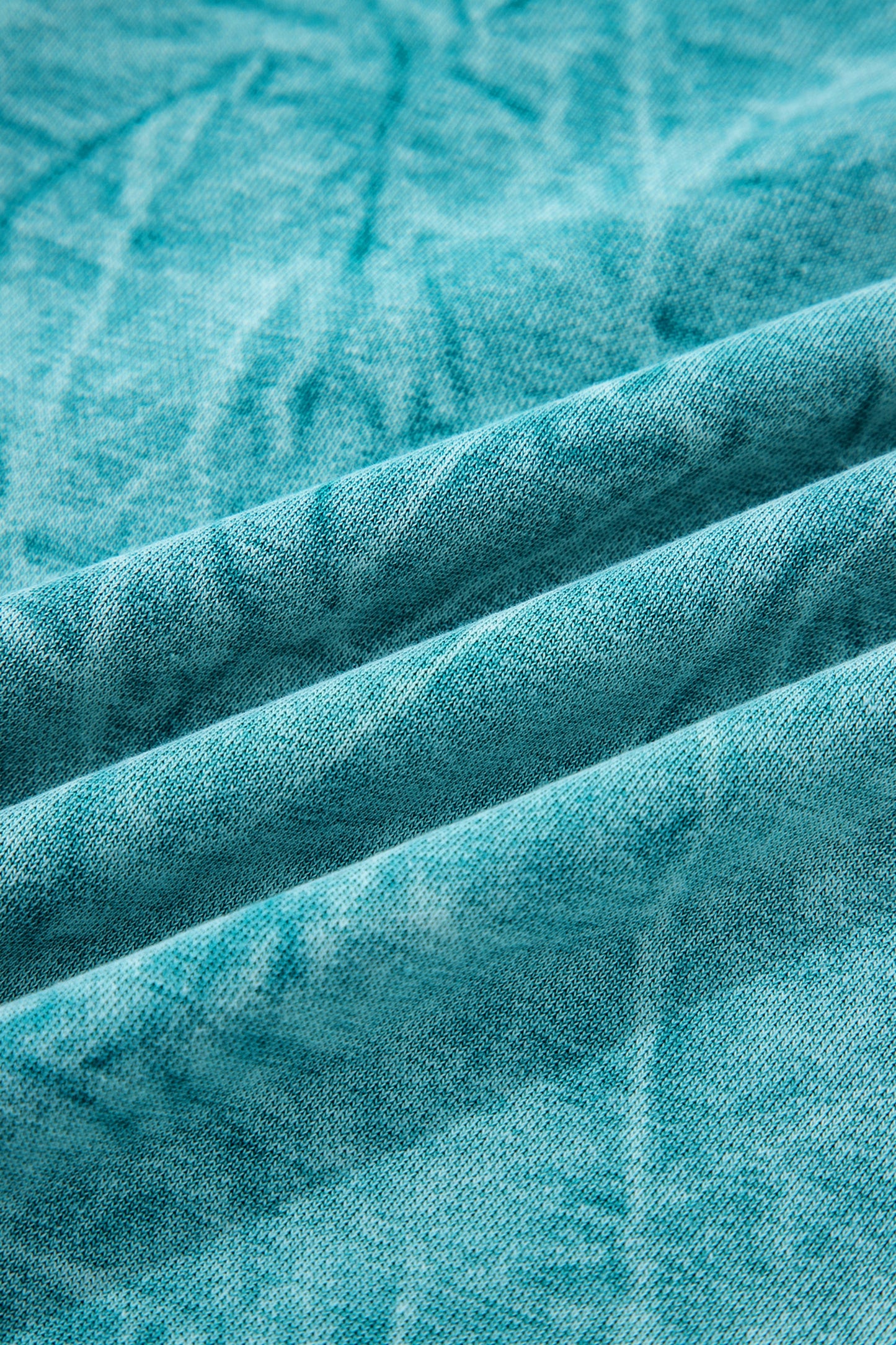 Sea Green saved by grace Letter Embroidery Mineral Wash Loose Sweatshirt