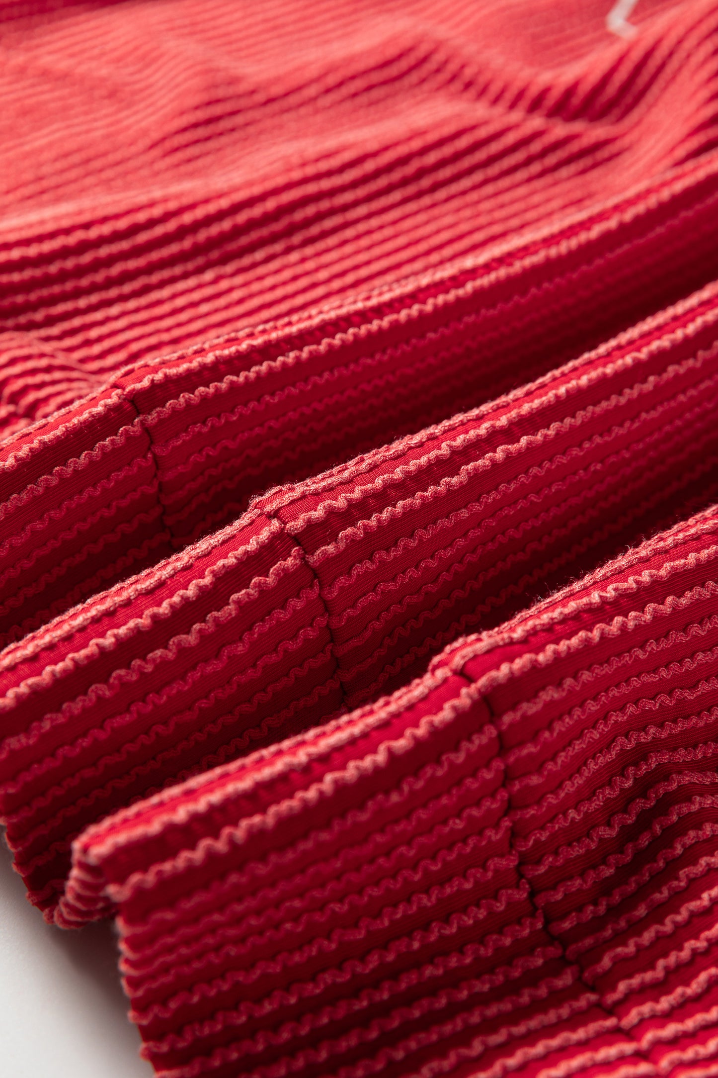 Racing Red Twisted Rib Outlined Merry Letter Graphic Loose Long Sleeve Top